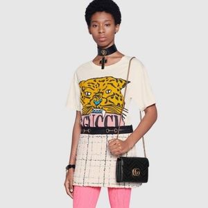 Gucci Marmont matelassé chain mini bag wallet NWT